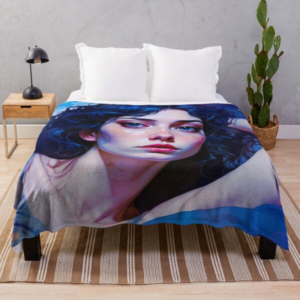 Item preview, Moonlit Intimacy: A Beautiful Woman's Dreamy Gaze designed and sold by Sanctum Icons.