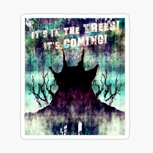 Classic cult British folk horror film style image. Sticker