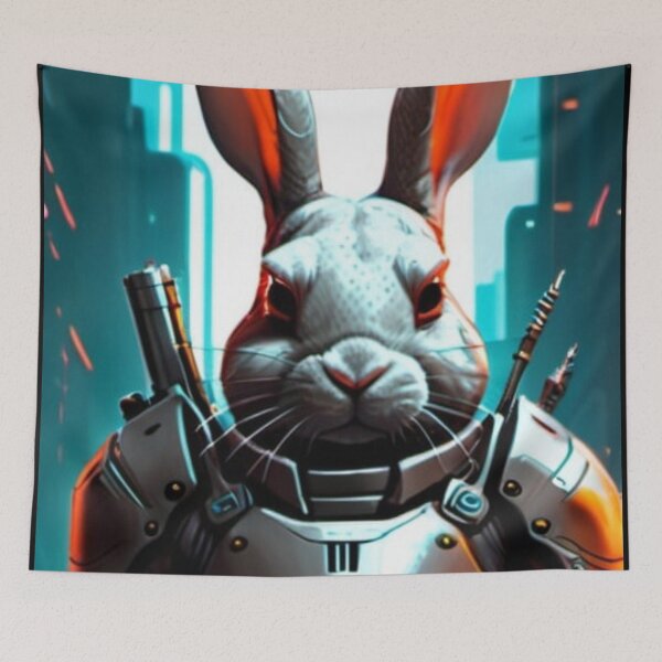 Item preview, Futuristic apocalypse bunny designed and sold by Astralia.