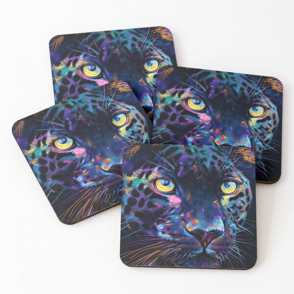 Item preview, Neon Leopard Hunting designed and sold by AM-Fine-Designs.