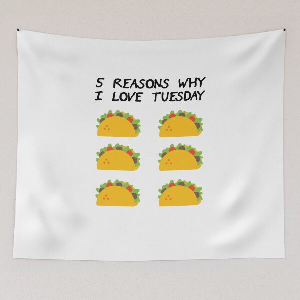 Item preview, 5 Reasons Why I Love Tuesday designed and sold by TeeTimeGuys.