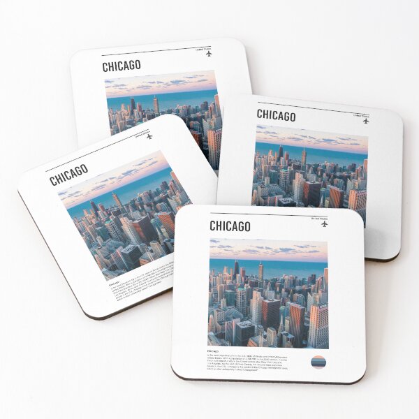 Item preview, Visit Chicago (minimal travel poster) designed and sold by RabbitK.