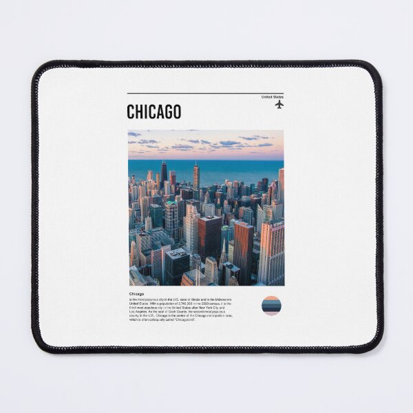 Item preview, Visit Chicago (minimal travel poster) designed and sold by RabbitK.