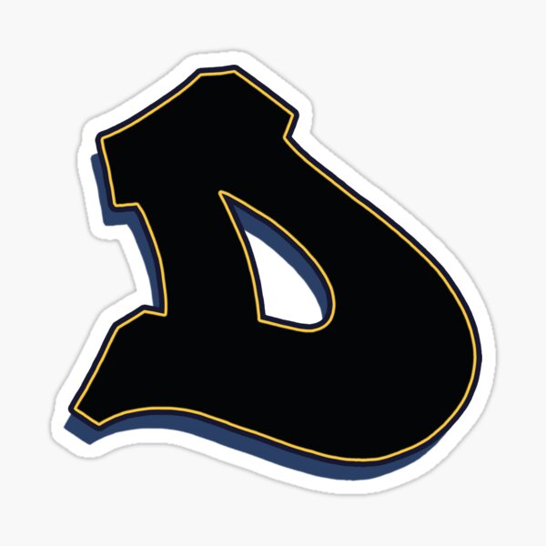 D black / yellow Sticker