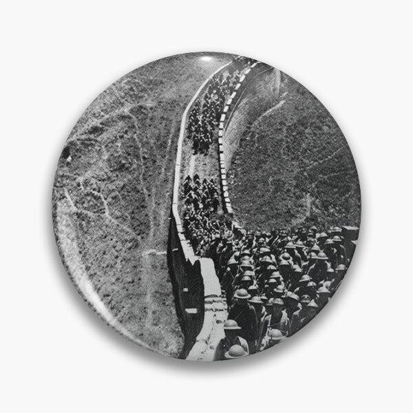 Item preview, WW2 - Chinese Conscript Infantry Being Marched Along the Great Wall - China 1937 designed and sold by TheHappyK.