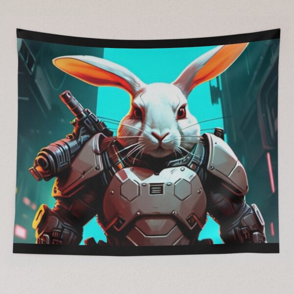 Item preview, White Rabbit Warrior of the Future designed and sold by Astralia.