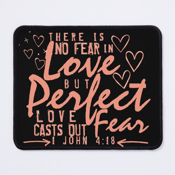 Item preview, There is no Fear in Love Valentines Bible Verse Typograpy Design designed and sold by jteart.