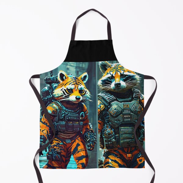 Item preview, Futuristic apocalypse raccoons designed and sold by Astralia.
