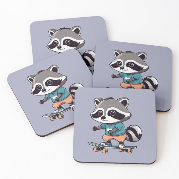 Item preview, Raccoon On A Skateboard designed and sold by Atlantico54.