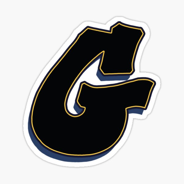 G black / yellow Sticker