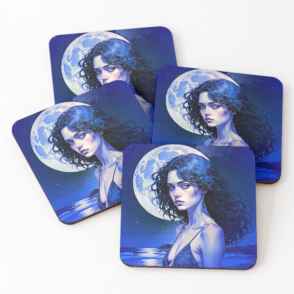 Item preview, Moonlit Serenity: Portrait of Radiant Beauty designed and sold by Sanctum Icons.