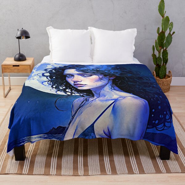 Item preview, Moonlit Serenity: Portrait of Radiant Beauty designed and sold by Sanctum Icons.
