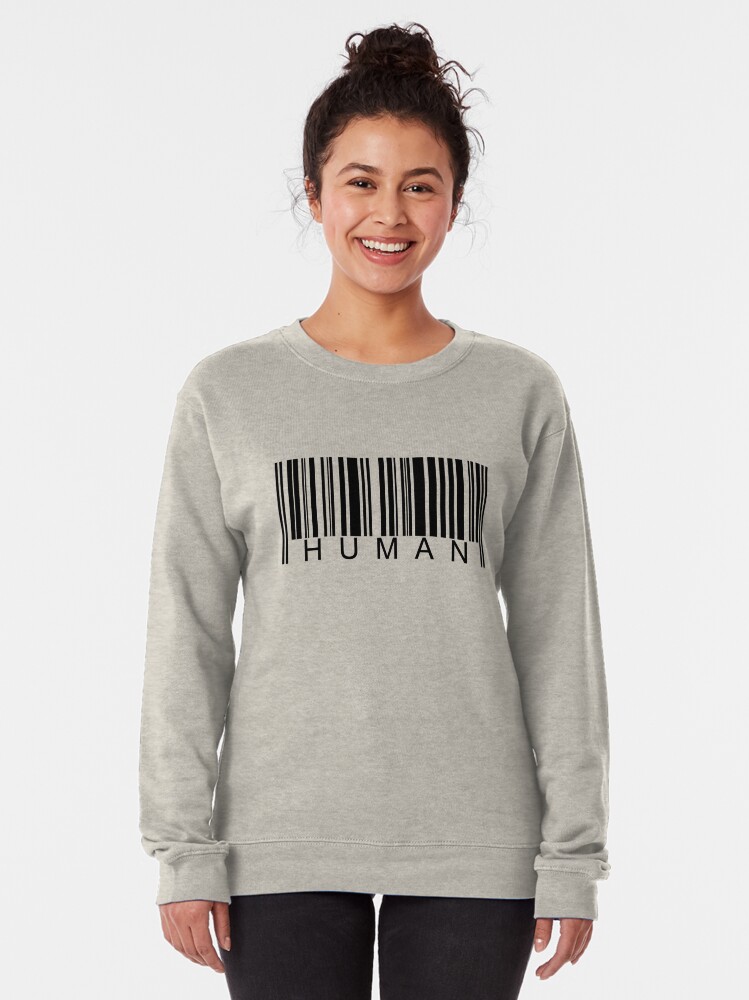 Alternate view of Human Barcode Pullover Sweatshirt