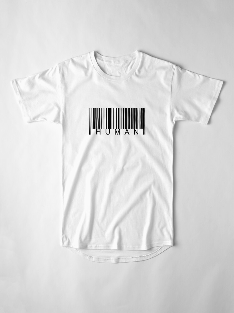 Alternate view of Human Barcode Long T-Shirt