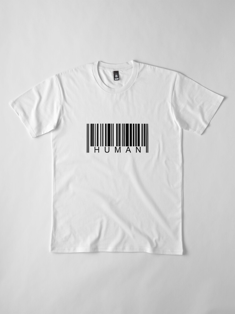Alternate view of Human Barcode Premium T-Shirt