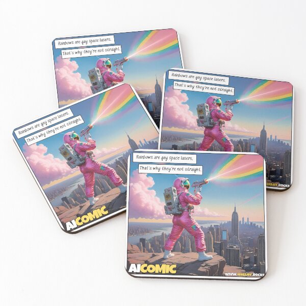 Item preview, LGBTQ Humor: Rainbows are gay space lasers. designed and sold by Malloy.rocks.