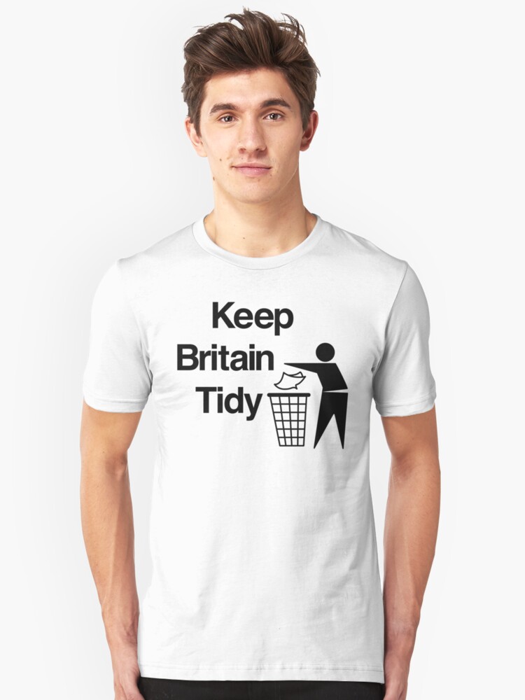 Alternate view of NDVH Keep Britain Tidy Slim Fit T-Shirt