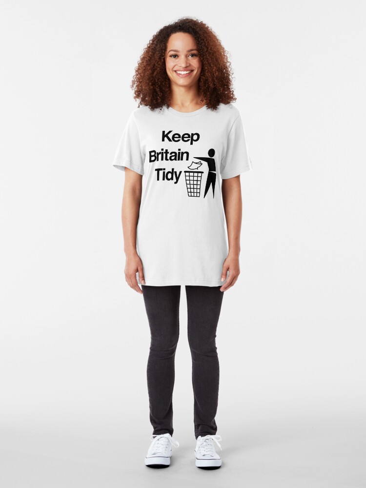 Alternate view of NDVH Keep Britain Tidy Slim Fit T-Shirt