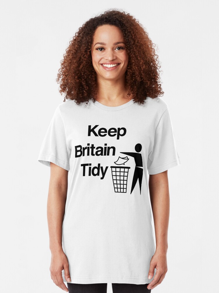 Alternate view of NDVH Keep Britain Tidy Slim Fit T-Shirt