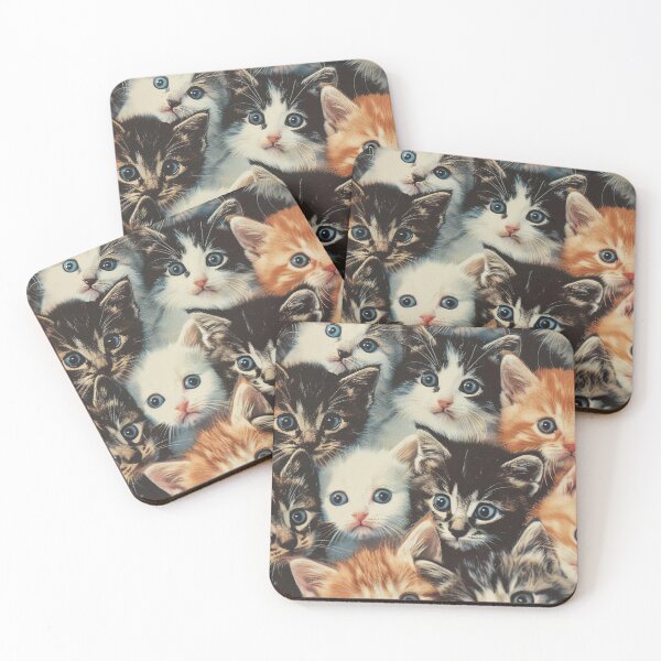 Aperçu de l'œuvre Art Vintage Chats Mignons Motif Art Rétro Graphique Adorable créée et vendue par LVTFCOarts.