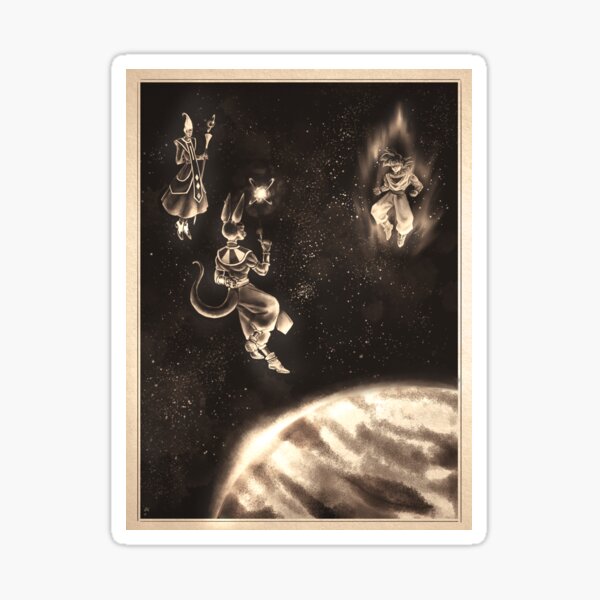 Monkey Boy and the Cat Man in Space Sticker