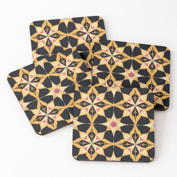 Item preview,  Irregular Patterns in Pink & Golden designed and sold by Ace Apparel  Attire.