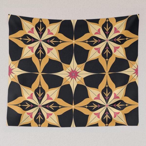 Item preview,  Irregular Patterns in Pink & Golden designed and sold by Ace Apparel  Attire.