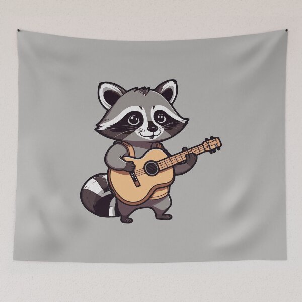 Item preview, Raccoon Playing Guitar designed and sold by Atlantico54.