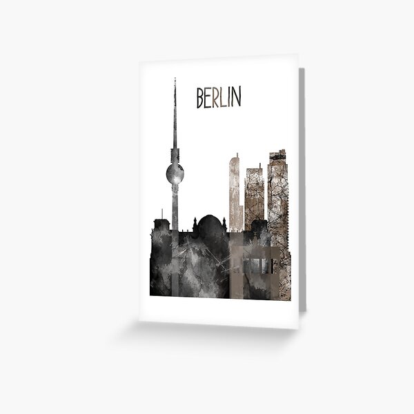 Artikel-Vorschau von Berlin, Aquarell Berlin, Berliner Skyline, designt und verkauft von Rosaliartbook.