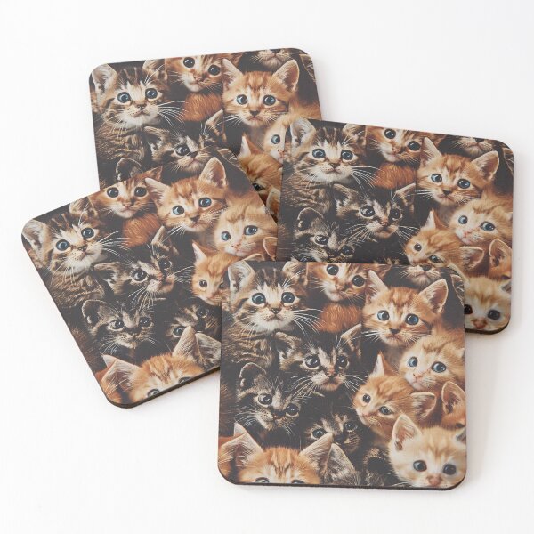 Aperçu de l'œuvre Graphique de motif de chatons de chat mignon d'art vintage rétro créée et vendue par LVTFCOarts.