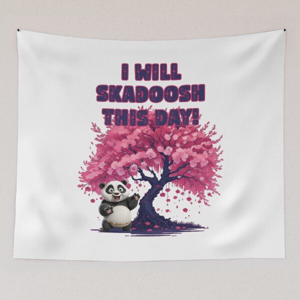 Item preview, I will skadoosh this day! Funny panda motivational humor. designed and sold by JoyOfHopeStore.