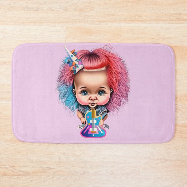 Item preview, little girl and guitar designed and sold by Artbellachi.