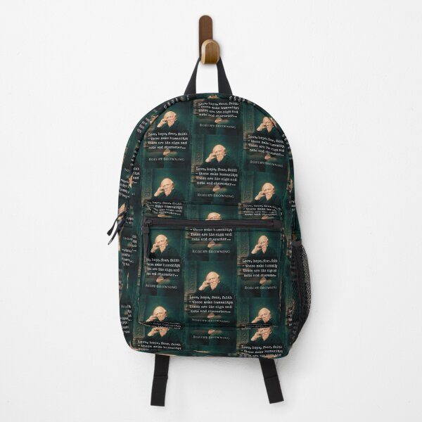 Item preview, Robert Browning portrait and quote: Love, hope, fear, faith - these make humanity; These are its sign and note and character. designed and sold by artbleed.