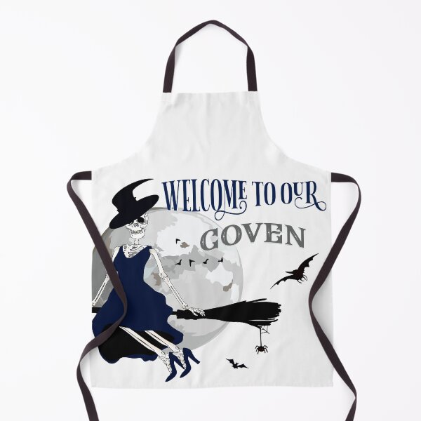 Item preview, Flying Witch silhouette. Halloween sticker. Welcome to our coven. designed and sold by Anastasiia Yurevych.