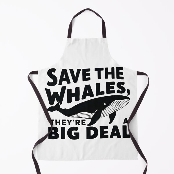 Item preview, SAVE THE WHALES: They're a Big Deal (And Black & White) designed and sold by SplashTastic.