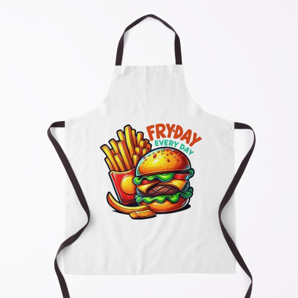 Item preview, FRY-DAY EVERY DAY - Classic love between Burger and Fries designed and sold by PrintMastery.