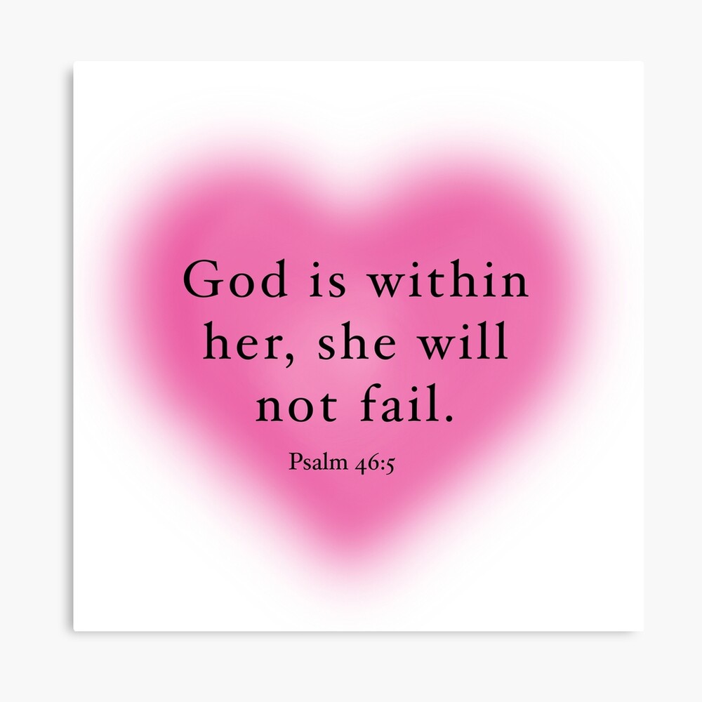 God Is Within Her She Will Not Fail  Poster