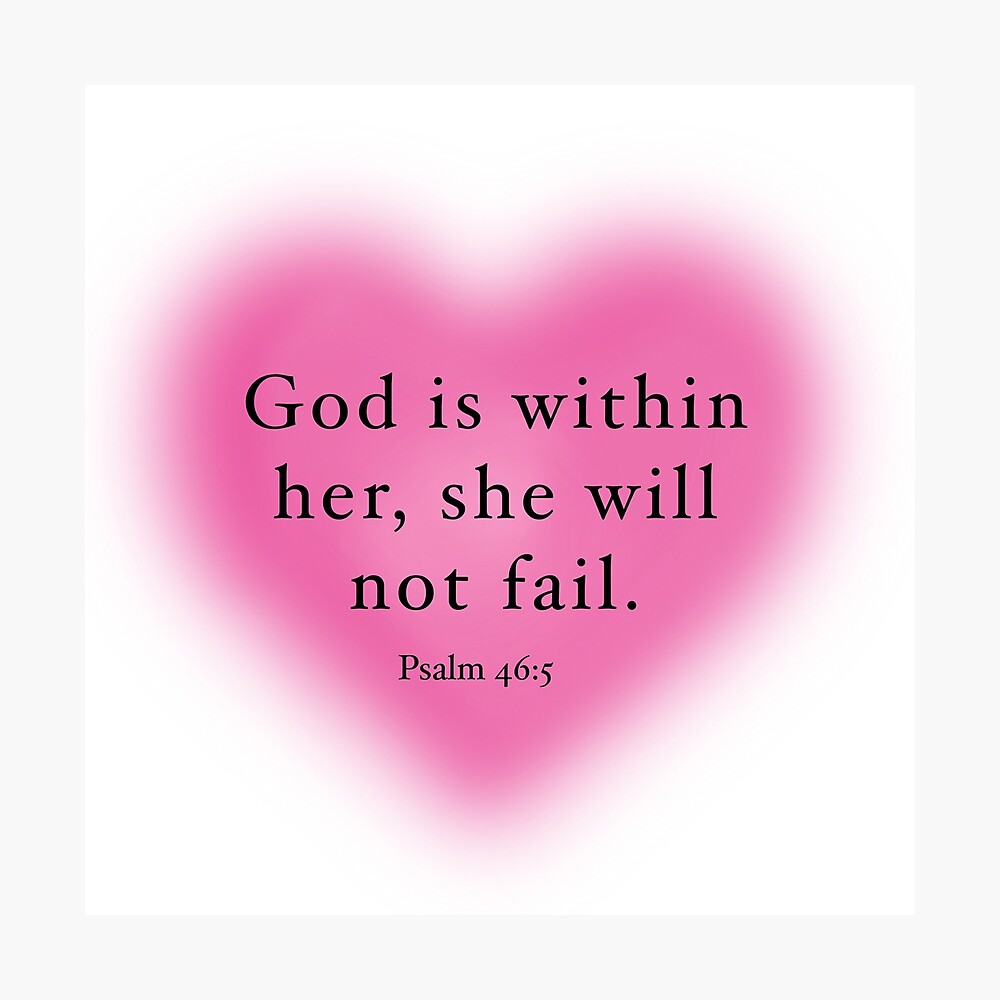 God Is Within Her She Will Not Fail  Poster