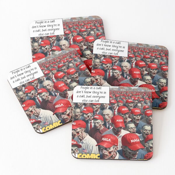 Item preview, 2024 Election Politics: MAGA is a cult of braindead zombies. designed and sold by Malloy.rocks.