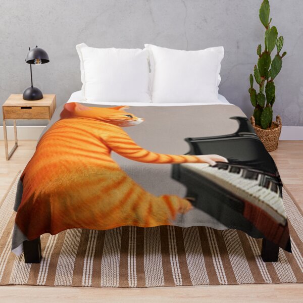 Item preview, Classic pianist orange cat designed and sold by Artbellachi.