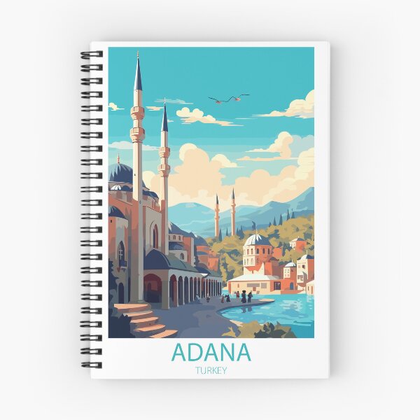 Item preview, Adana Turkey. Vintage Style Travel Poster. designed and sold by Lucy Goosy Art.