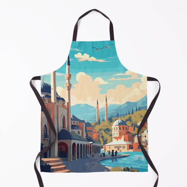 Item preview, Adana Turkey. Vintage Style Travel Poster. designed and sold by Lucy Goosy Art.