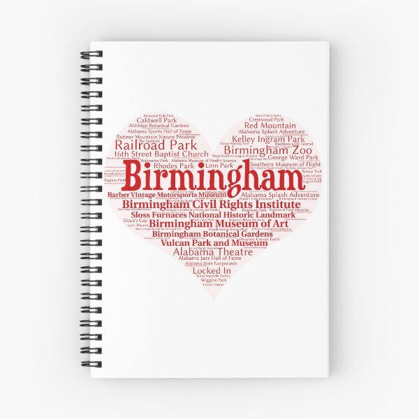 Artikelvorschau, Herz von Birmingham Rotes Herz Wortwolke Produkte entworfen und verkauft von Mel747.