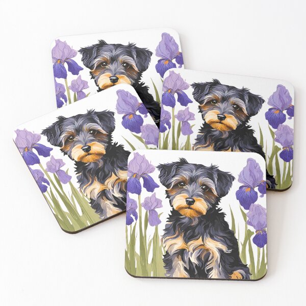 Item preview, Yorkipoo Amongst Irises designed and sold by Fredster1966.