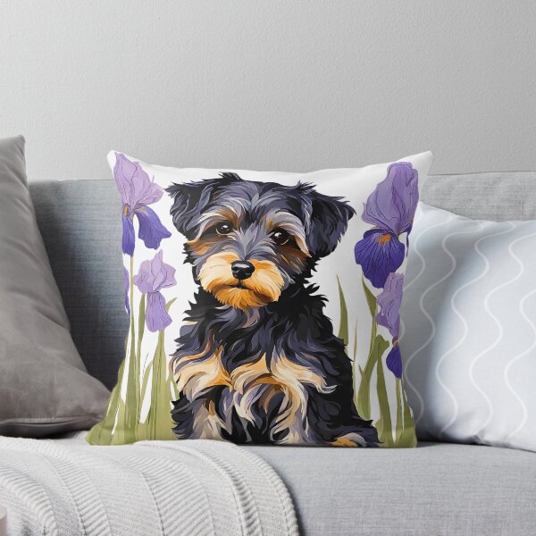 Item preview, Yorkipoo Amongst Irises designed and sold by Fredster1966.