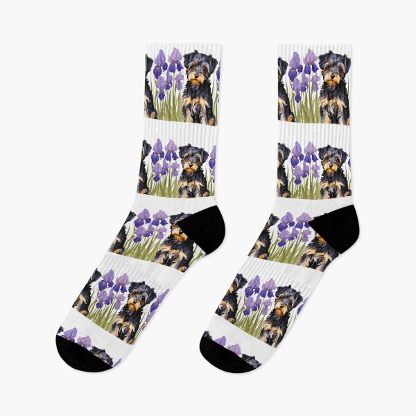 Item preview, Yorkipoo Amongst Irises designed and sold by Fredster1966.