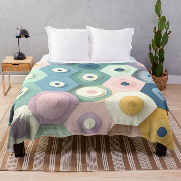Item preview, Abstract Geometric Contemporary Design | Modern Artistic Pattern designed and sold by PillowTalkyZone.