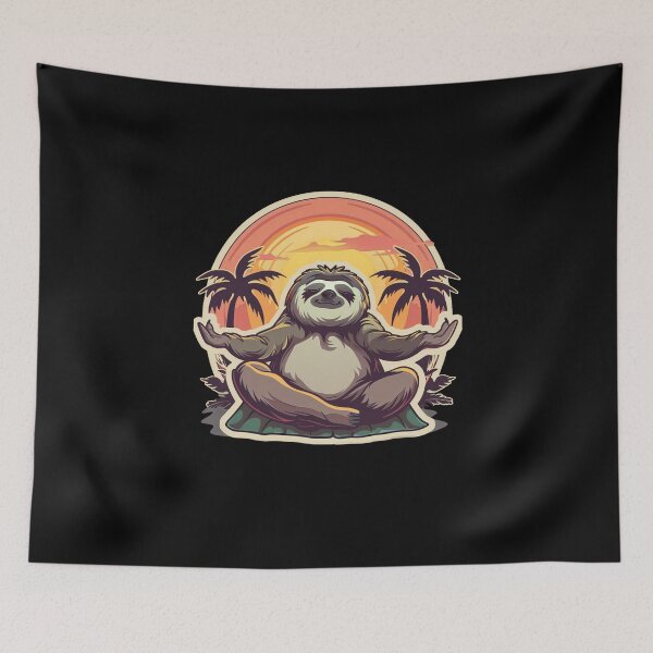 Item preview, My Spirit Animal is Sloth. Sloth Practicing Yoga designed and sold by elnexshop.