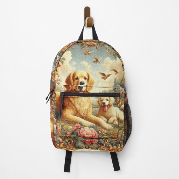 Artikelvorschau, Golden Retriver und Welpe Goldie entworfen und verkauft von Illuministique.