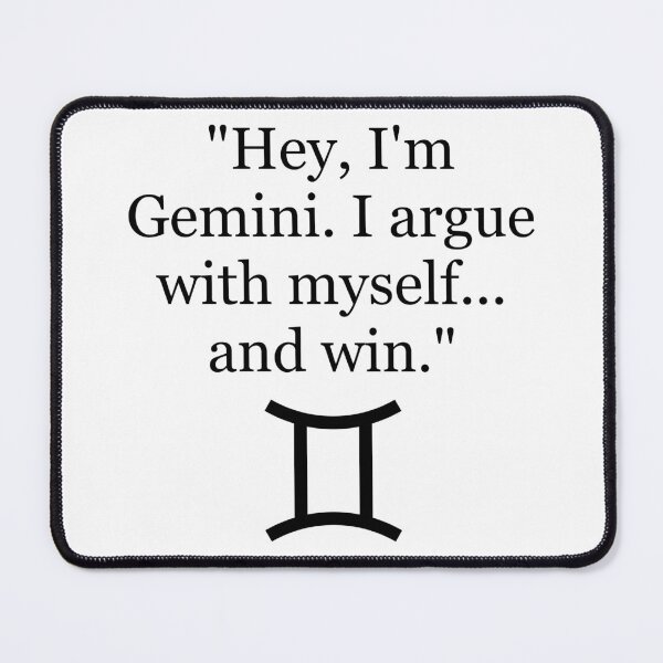 Item preview, Gemini Quote designed and sold by ArtfulMiller.